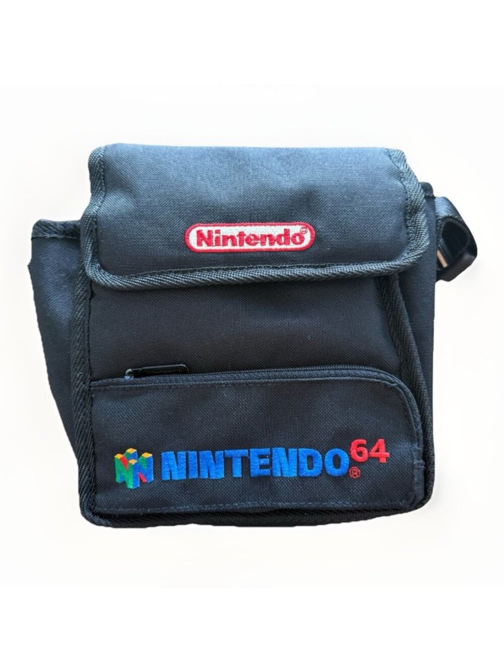 VTG Nintendo 64 Shoulder Carrying Case Black N64 Travel Case Bag Original